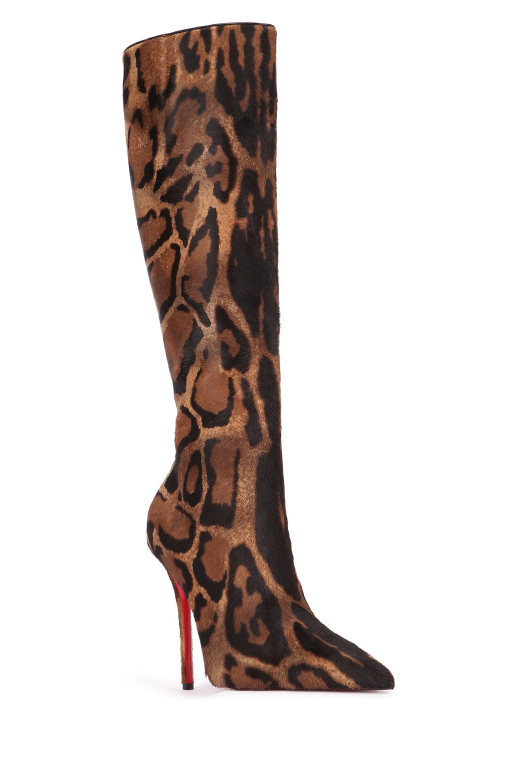 CHRISTIAN LOUBOUTIN MISS Z BOTTA 100 PONY BENGALI For Women 100% LEATHER / SOLE: CALF