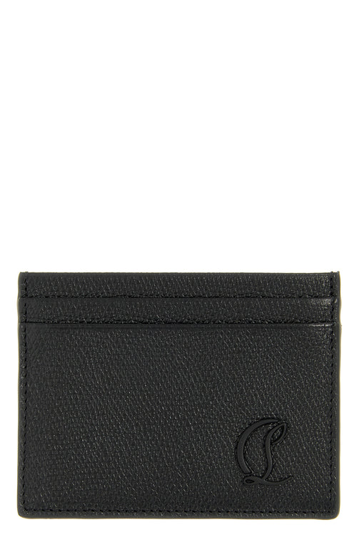CHRISTIAN LOUBOUTIN 'Mooncrest' card holder For Men 100% calfskin leather (Bos Taurus)