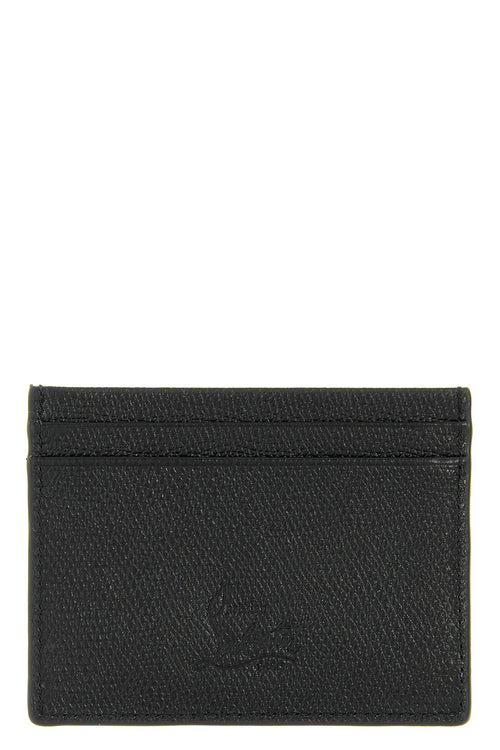 CHRISTIAN LOUBOUTIN 'Mooncrest' card holder For Men 100% calfskin leather (Bos Taurus)