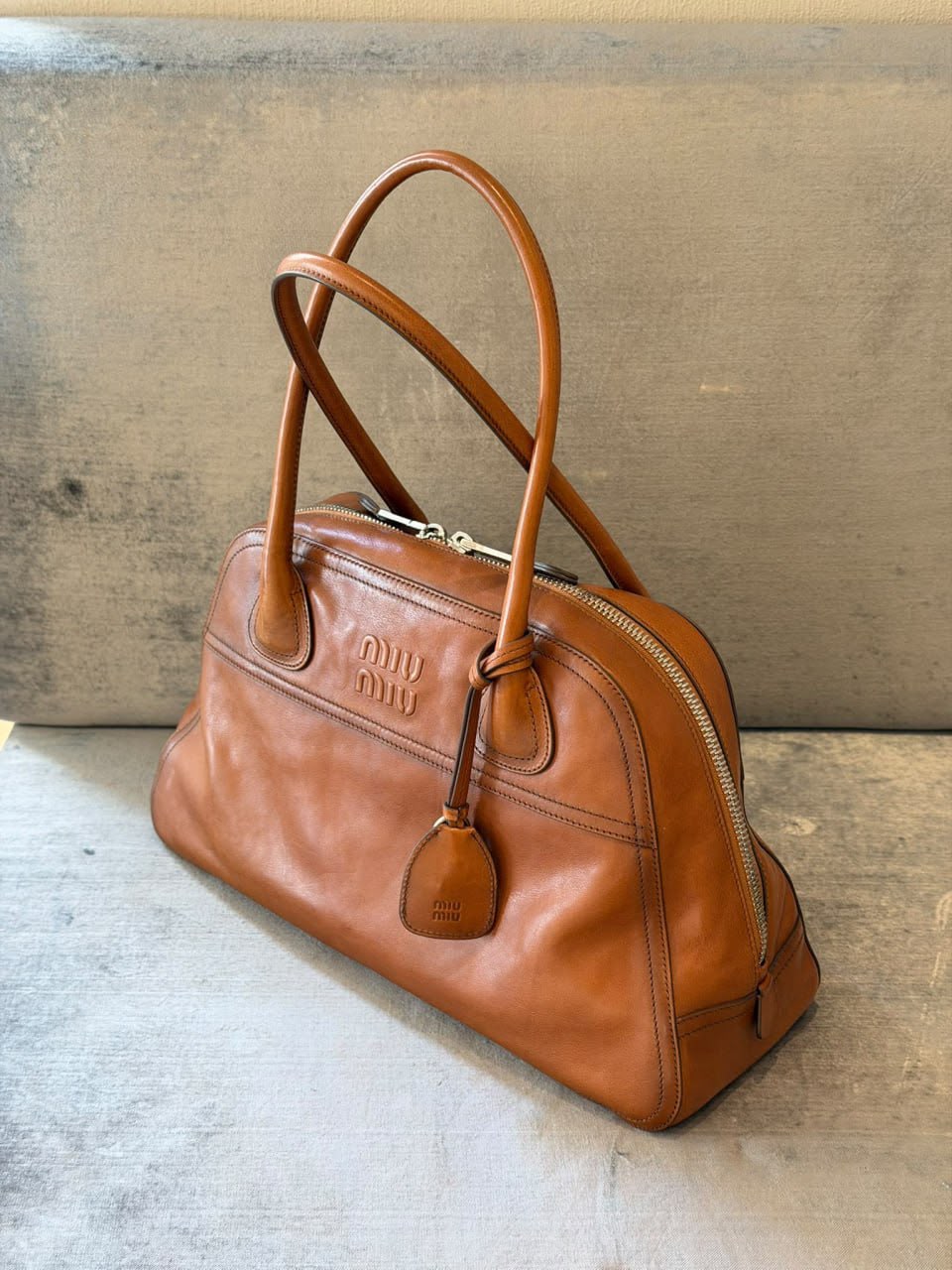 Leather Bowling Bag