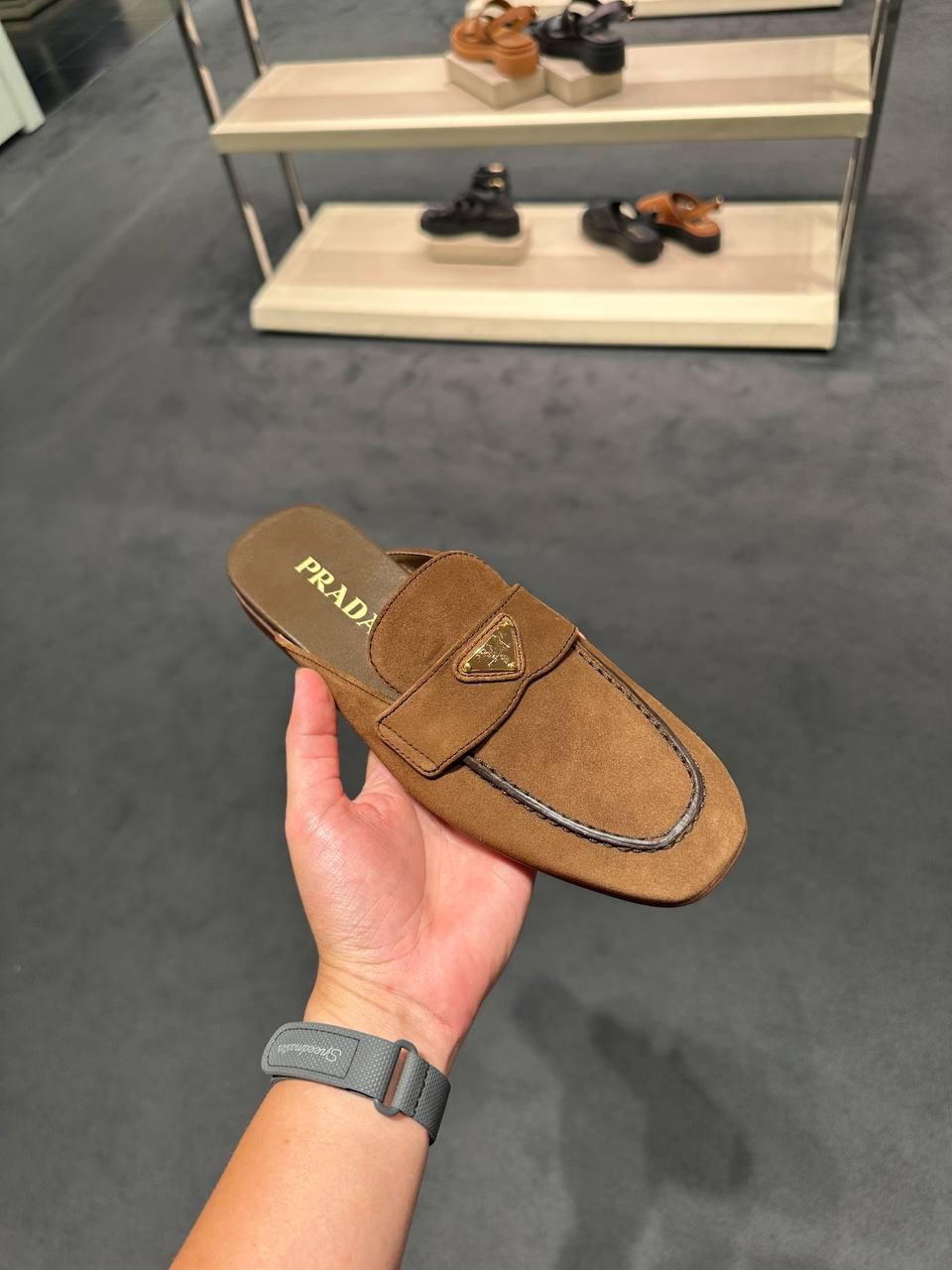 Suede Mules