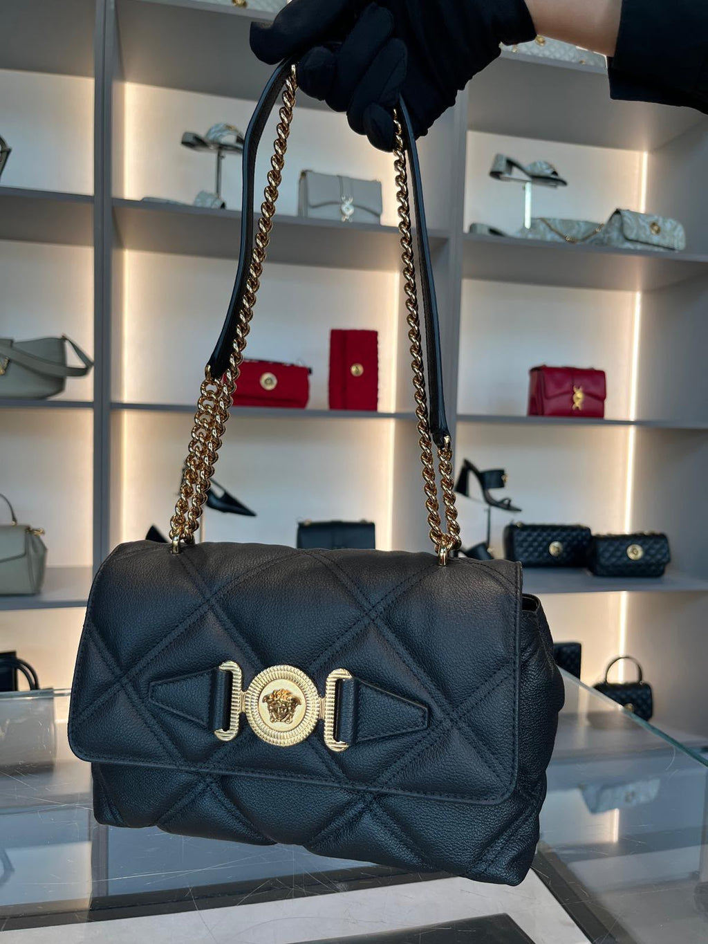 Quilted Leather Tote Bag