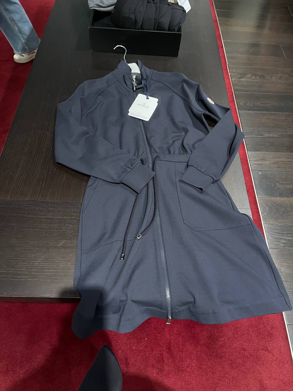 Zip-Front Jersey Dress