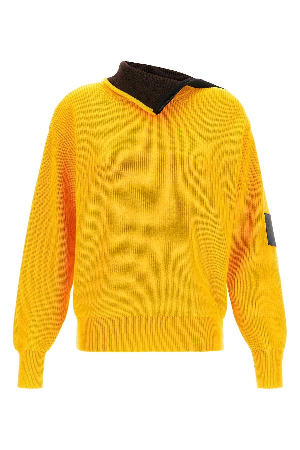 Asymmetrical neck sweater