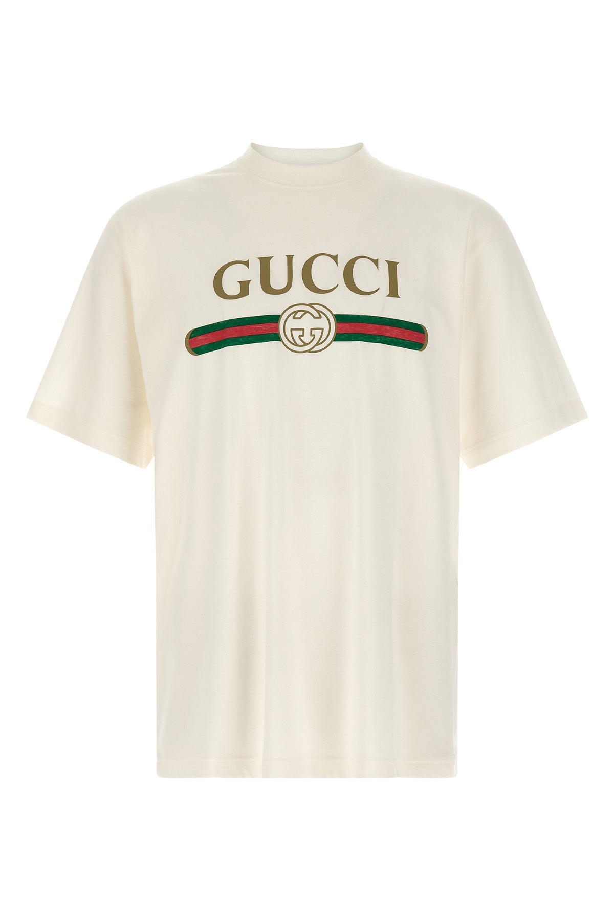 ' Web' print T-shirt with 'Incrocio GG'