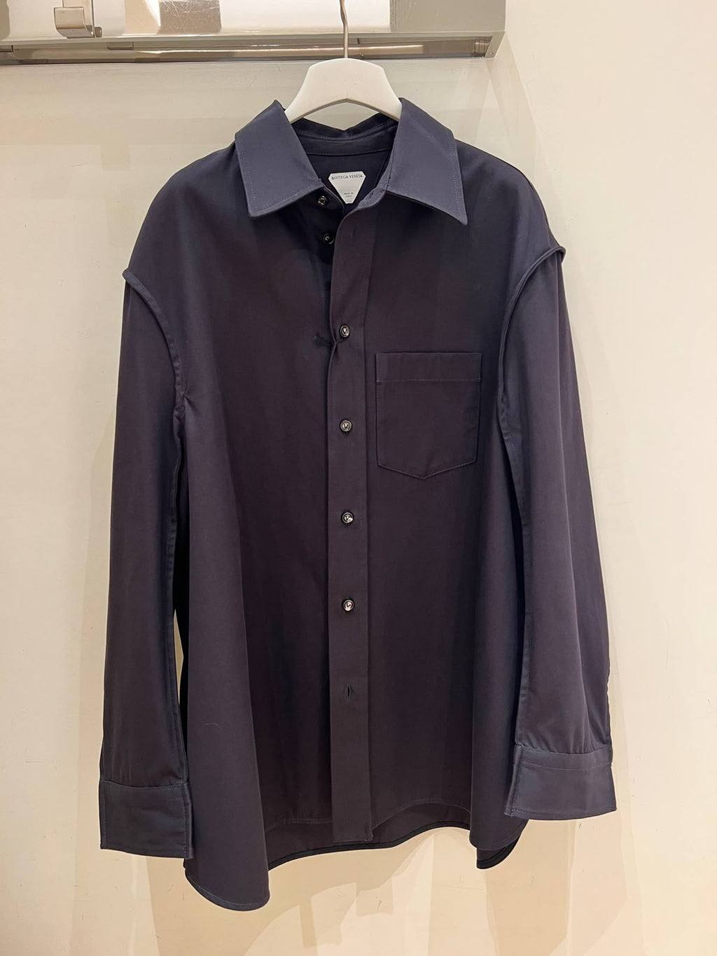 Double-Layer Cotton Poplin Shirt