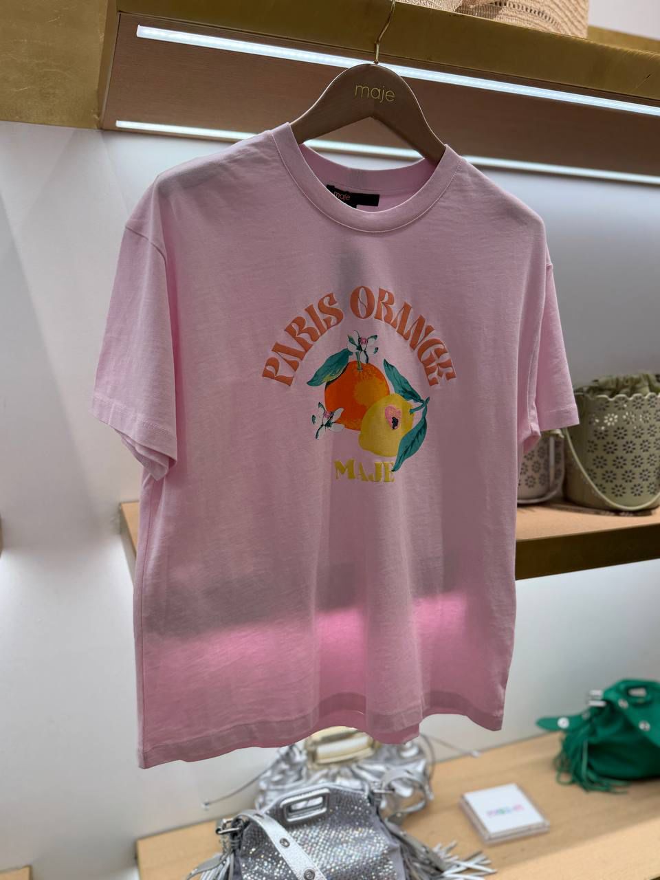 Paris Orange Graphic T-shirt