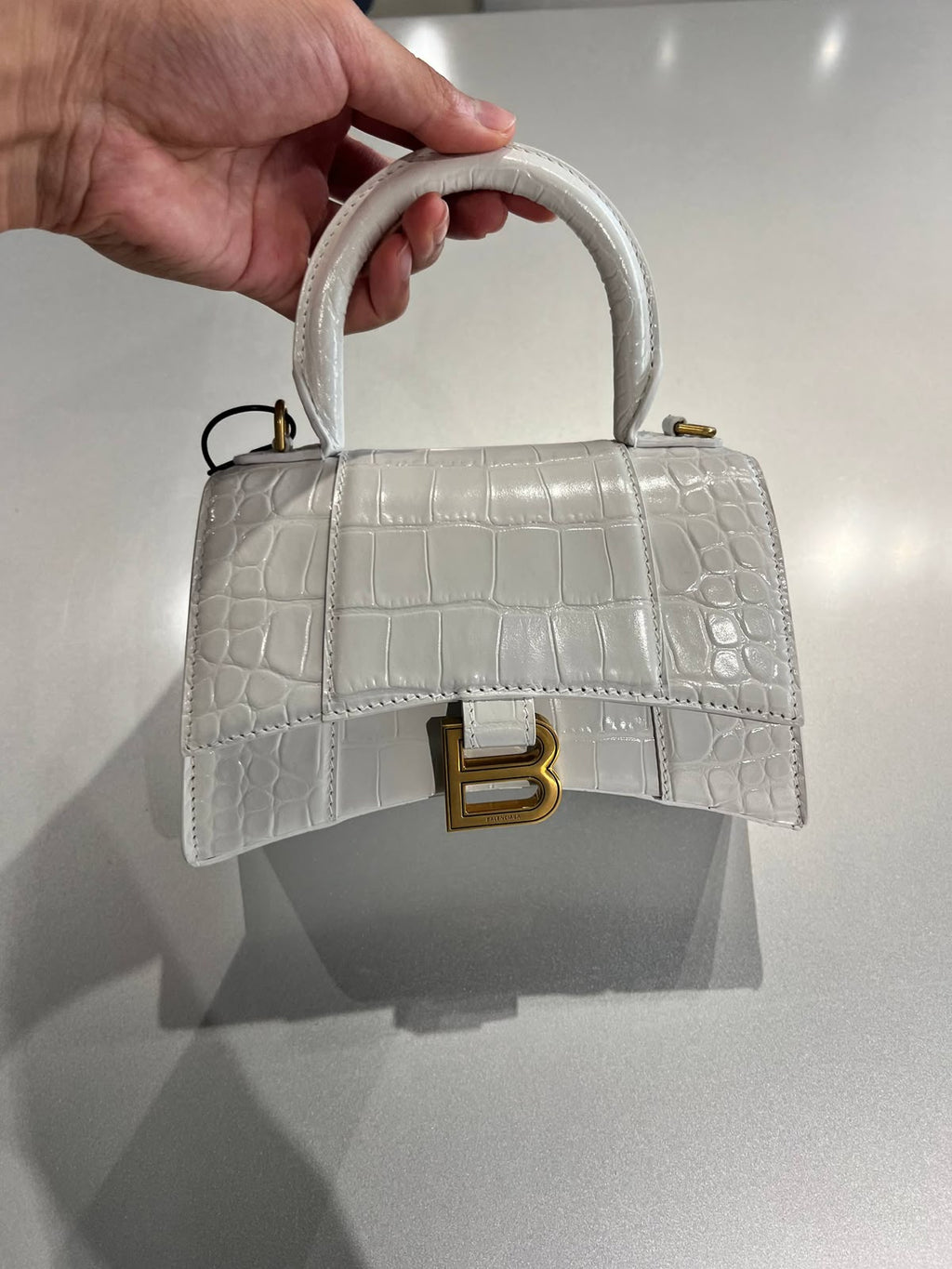 Hourglass Top Handle Bag