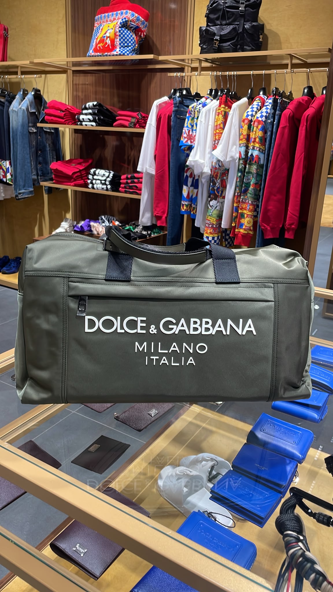 Nylon Duffle Bag with Logo