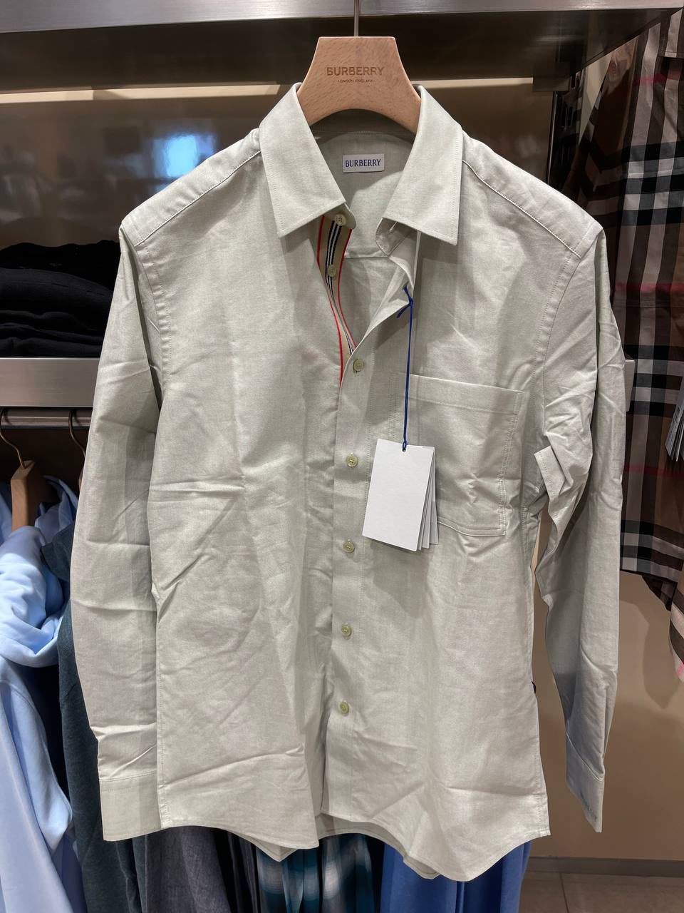 Icon Stripe Detail Cotton Shirt