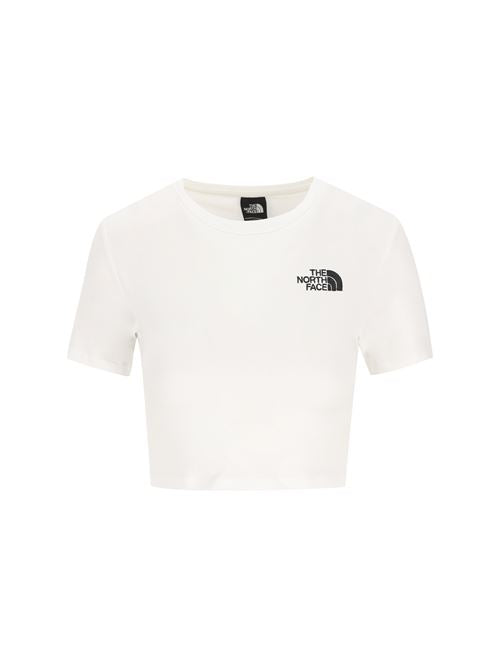 T-Shirt cropped realizzata in cotone