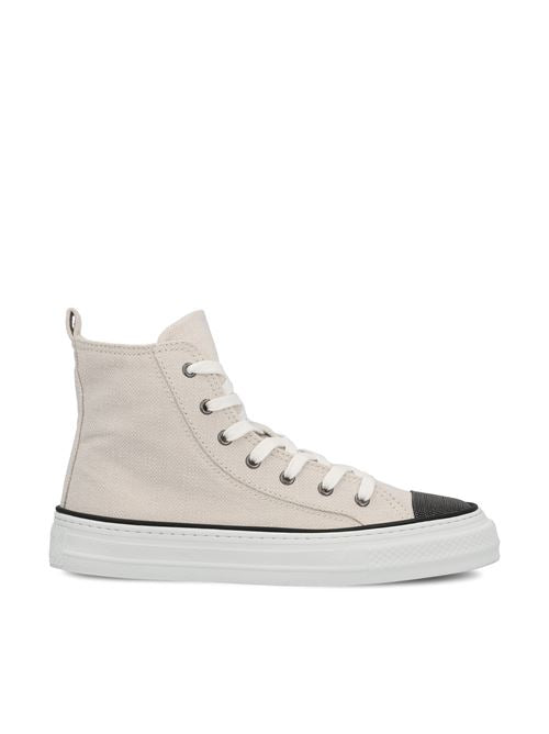 Sneakers realizzate in cotone e lino