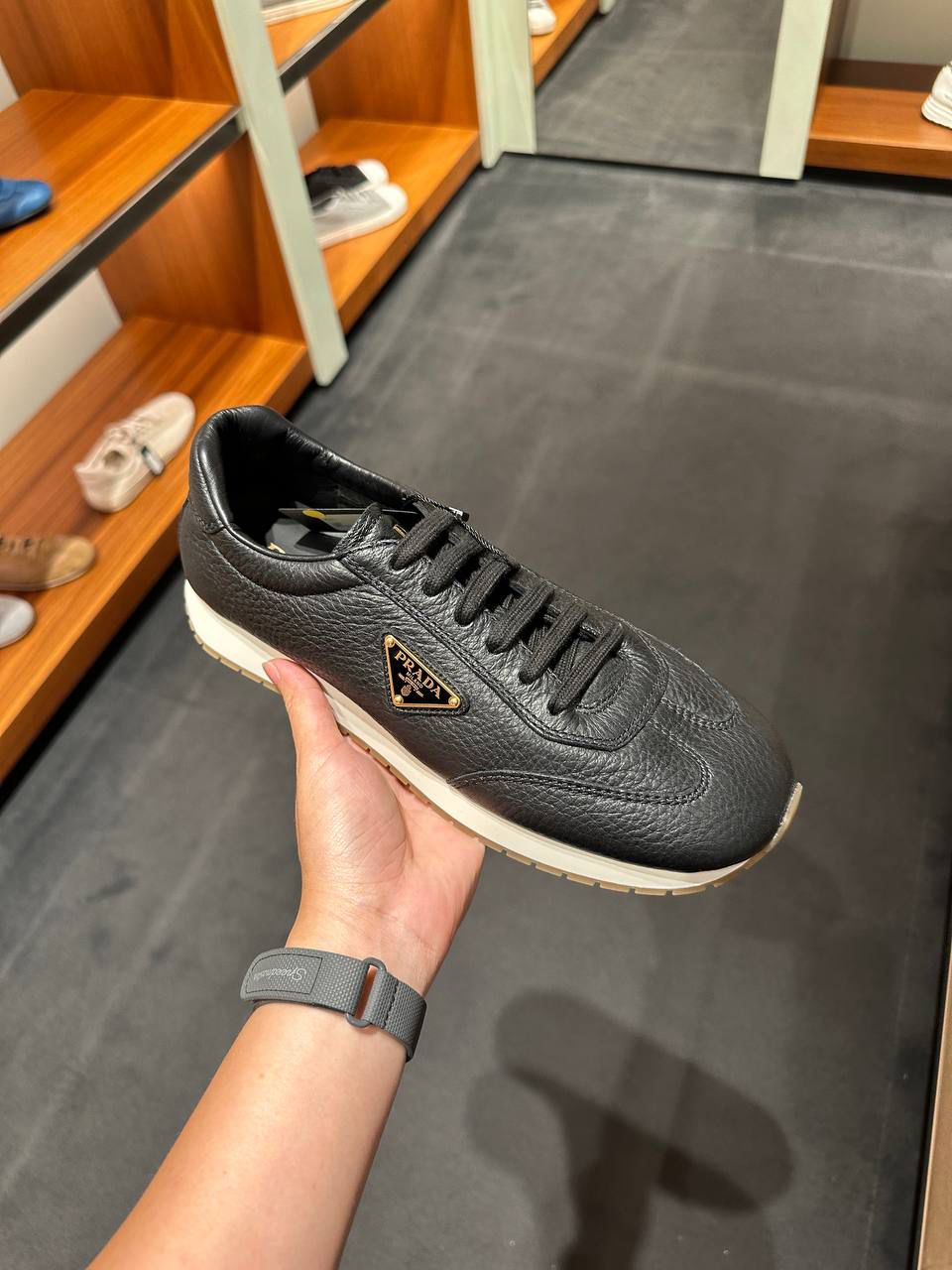 Prada Leather Sneakers