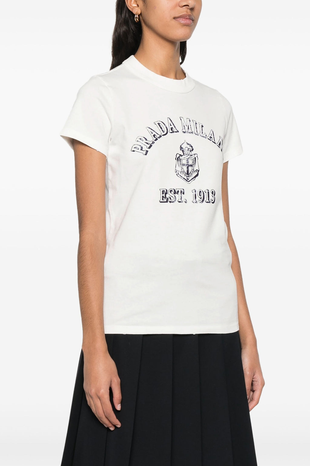 PRADA Vintage logo T-shirt For Women 100% cotton