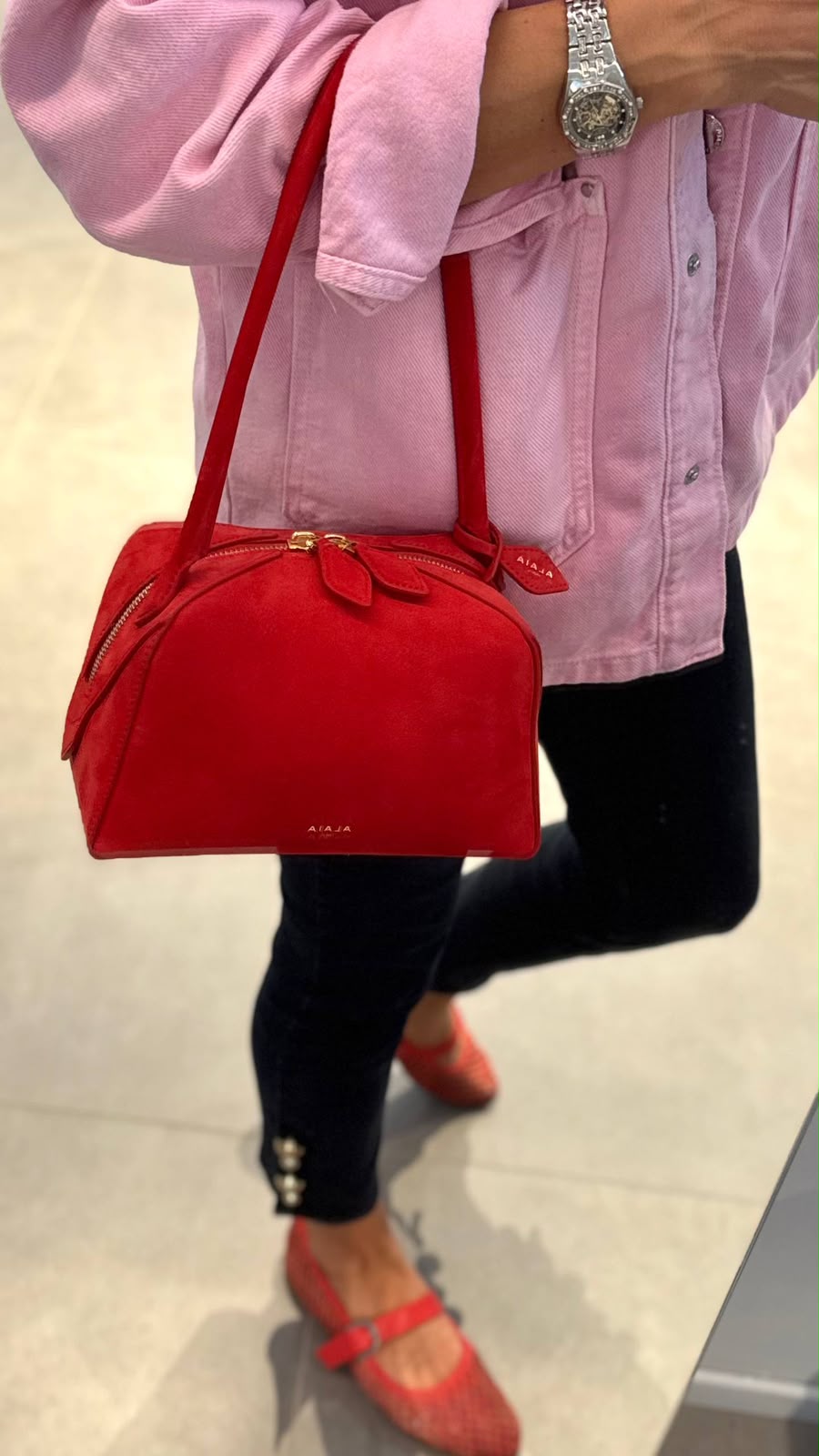 Suede Shoulder Bag