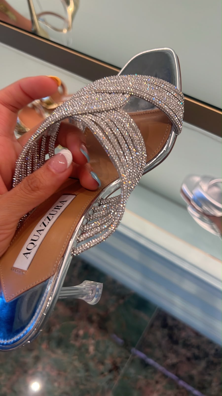 Galactic Crystal-Embellished Sandals