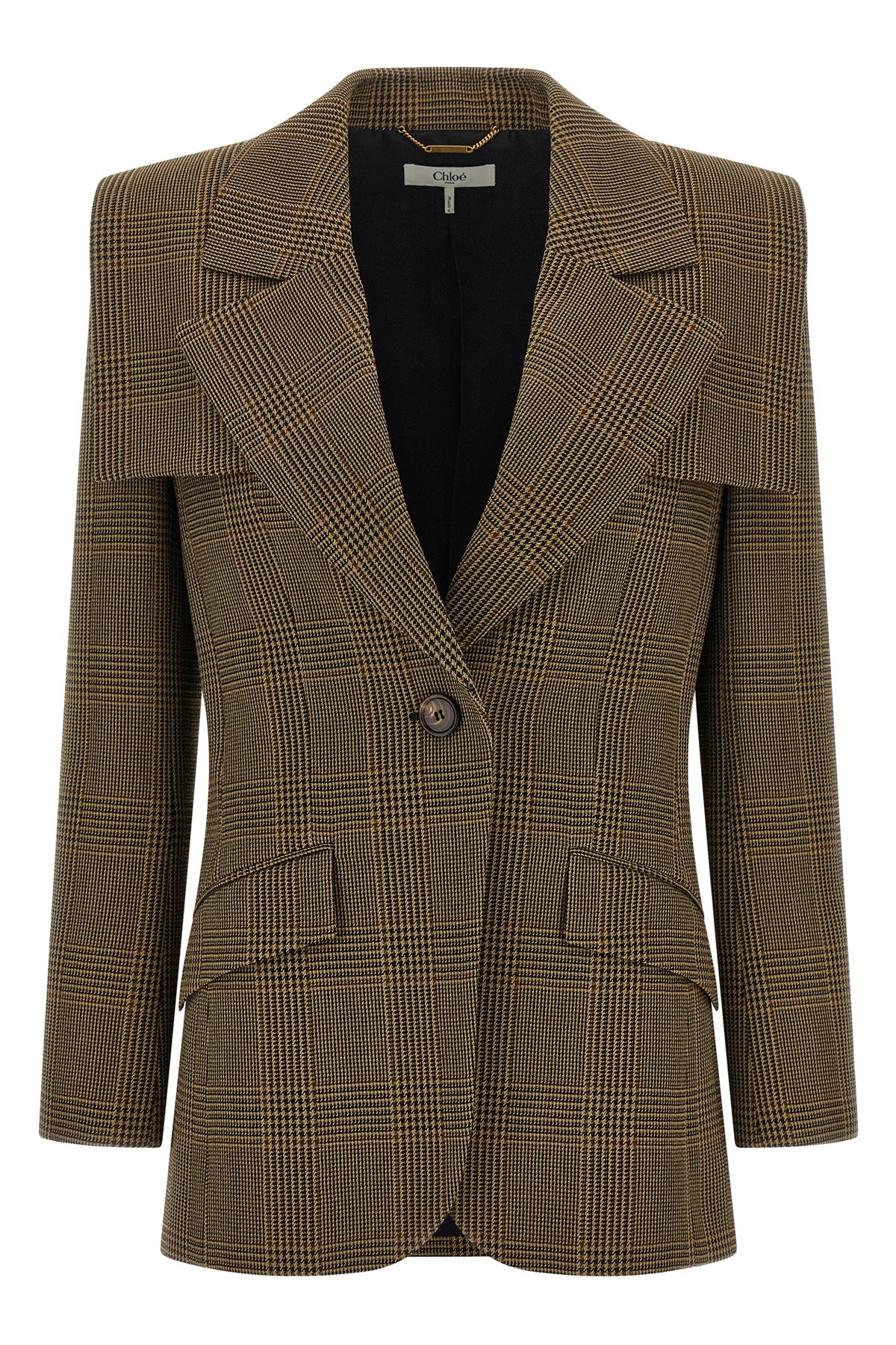 Cape detail blazer