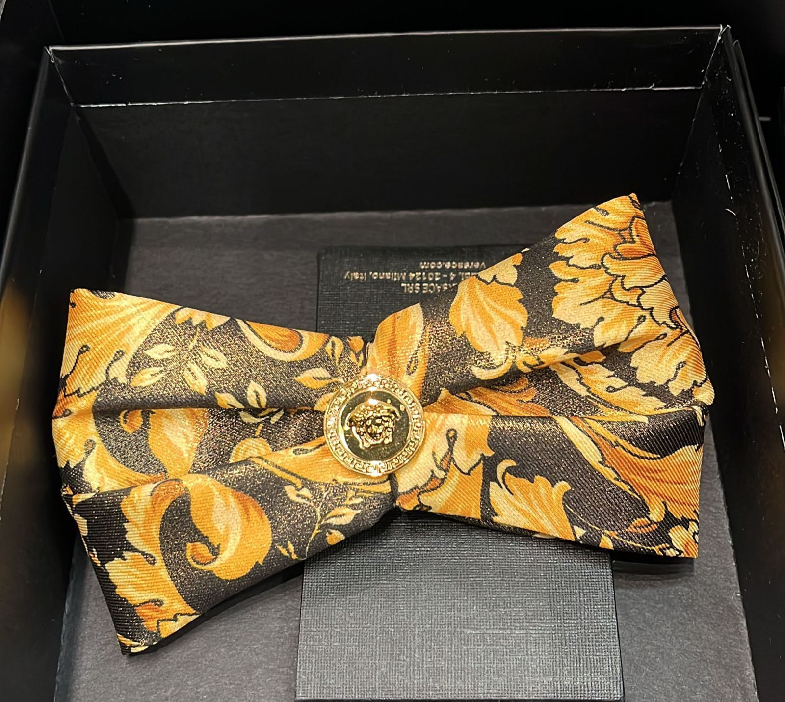 Barocco Print Bow Tie