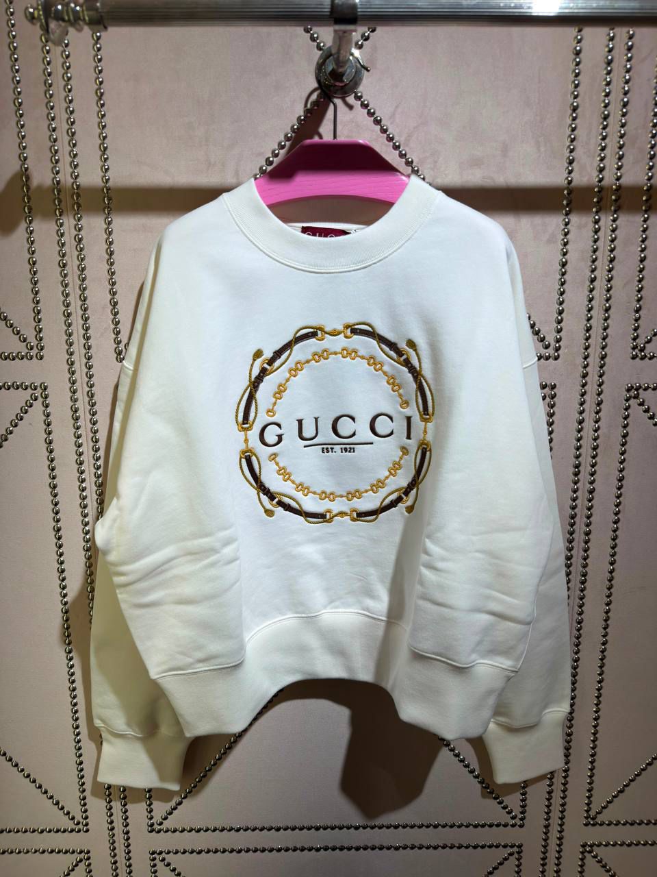 Horsebit Print Sweatshirt
