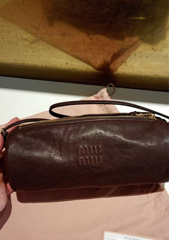 Leather Cylinder Bag