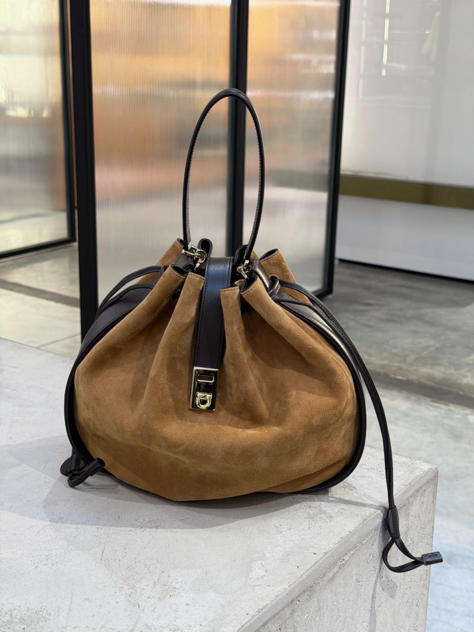 Ferragamo Hug Bucket Bag