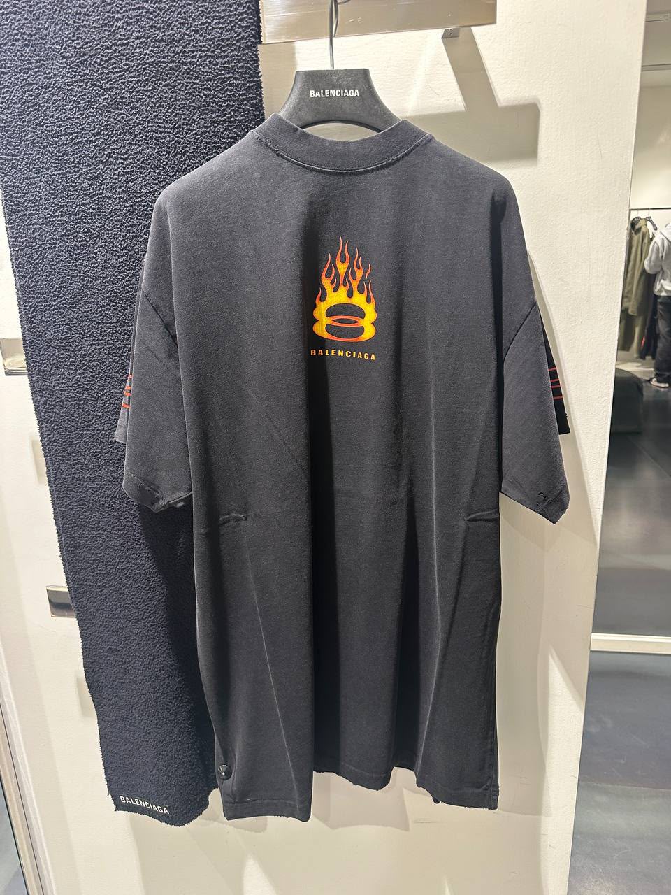 Flame Logo Oversized T-Shirt