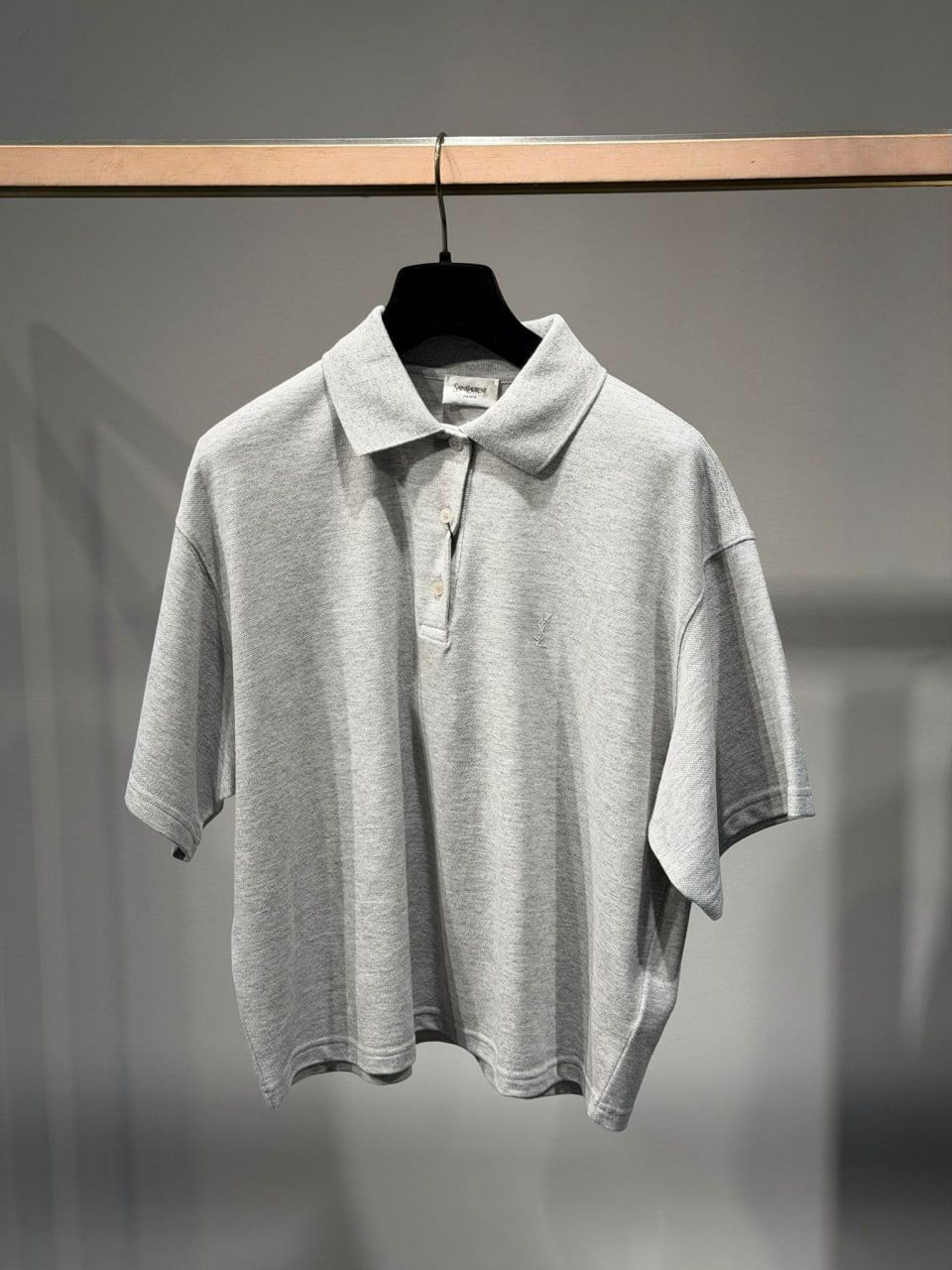 Oversized Polo Shirt in Cotton Piqué