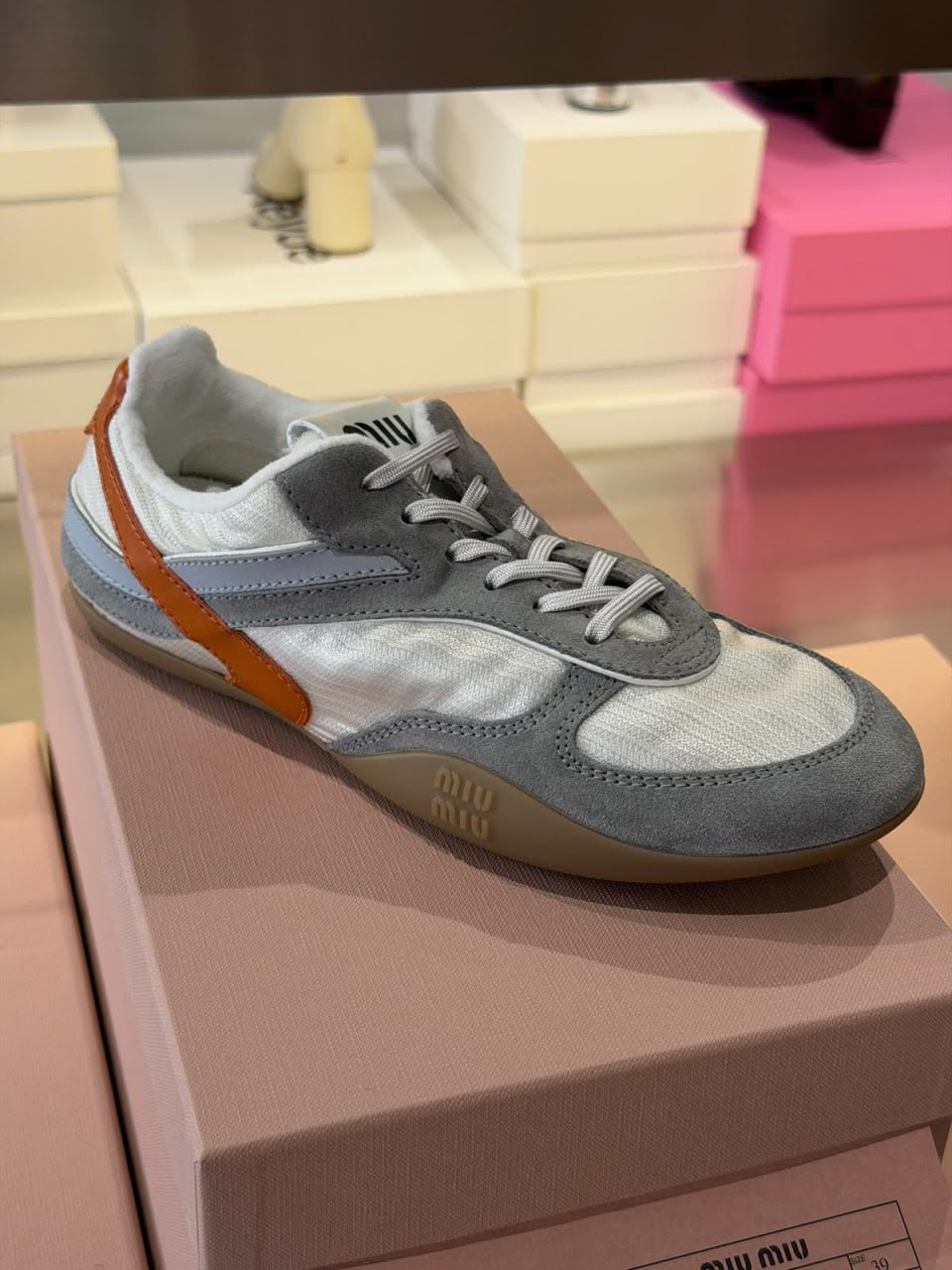 Technical Fabric and Suede Sneakers