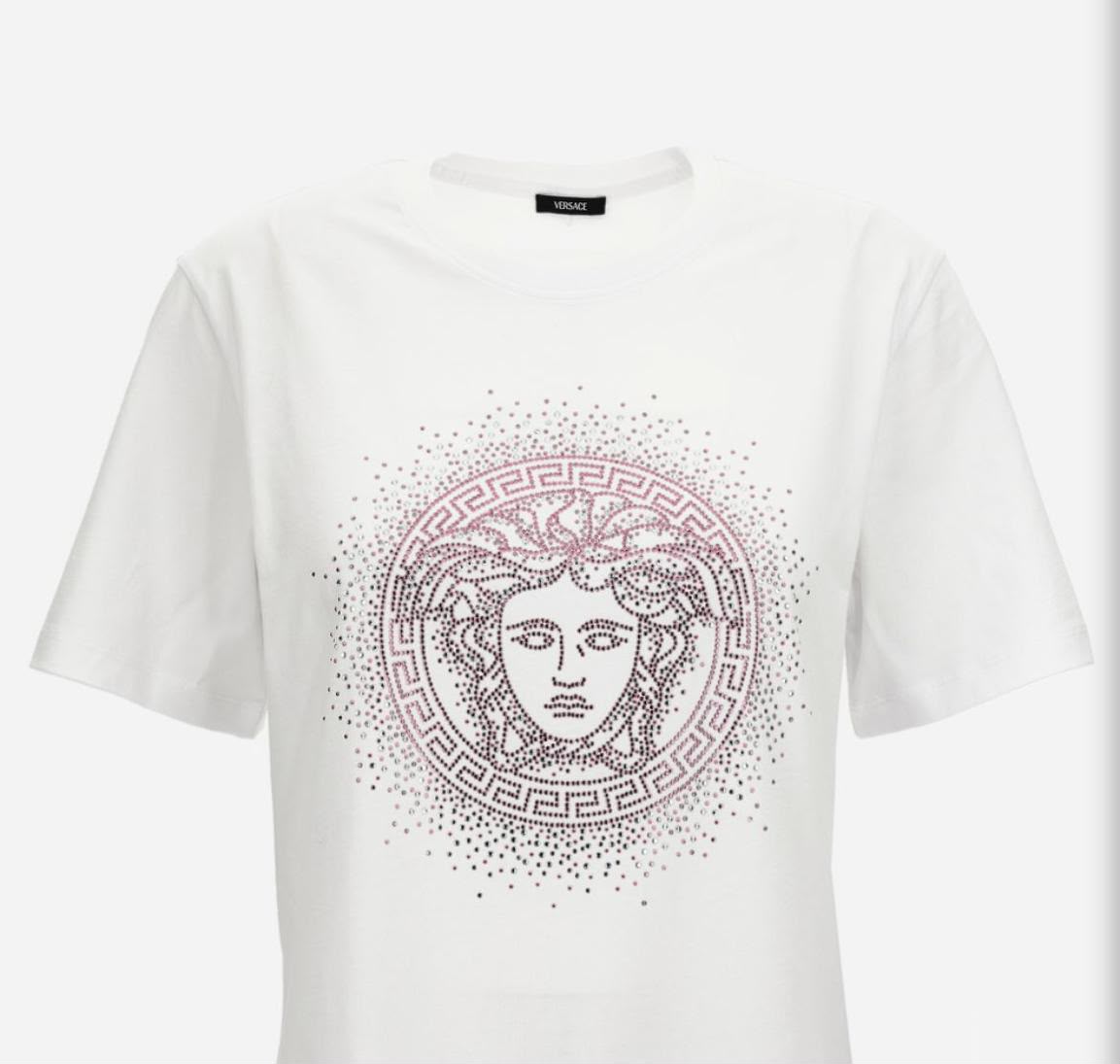 Medusa Crystal Embellished T-Shirt