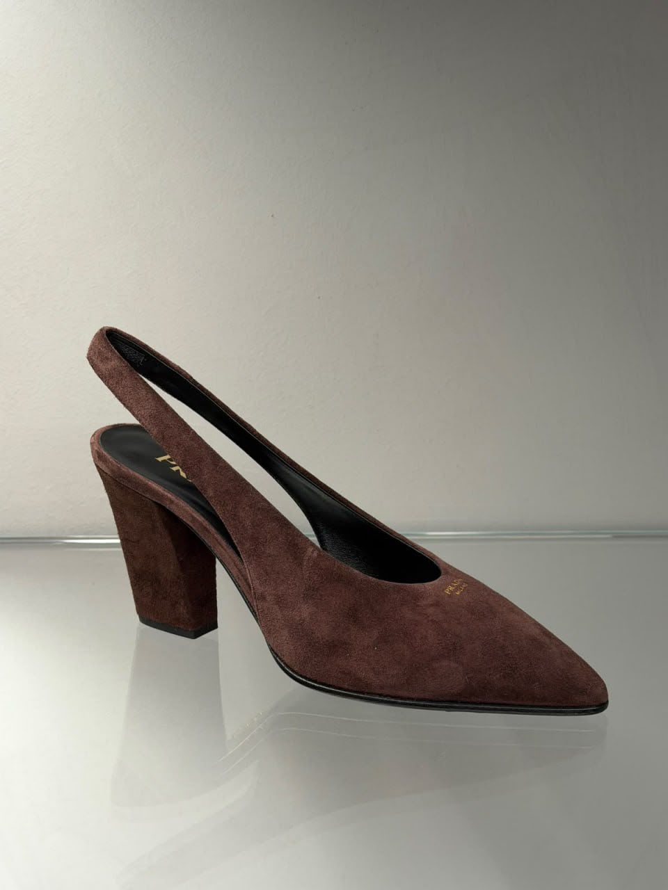 Suede Slingback Pumps