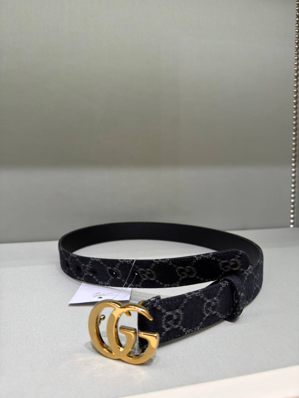 GG Marmont belt in GG denim