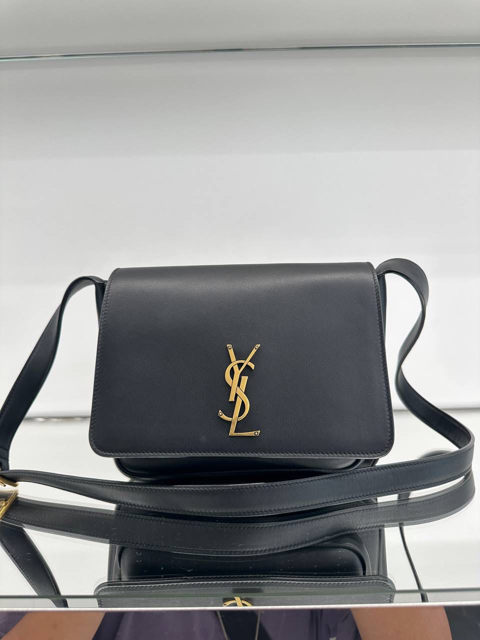 Solferino Small Satchel in Box Leather