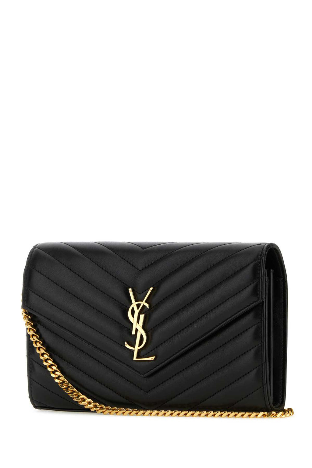 SAINT LAURENT YSL C.WALL(153Y)MONO For Women Exterior: 100% Calf Lining: 100% Fabric Finishing: Golden metal