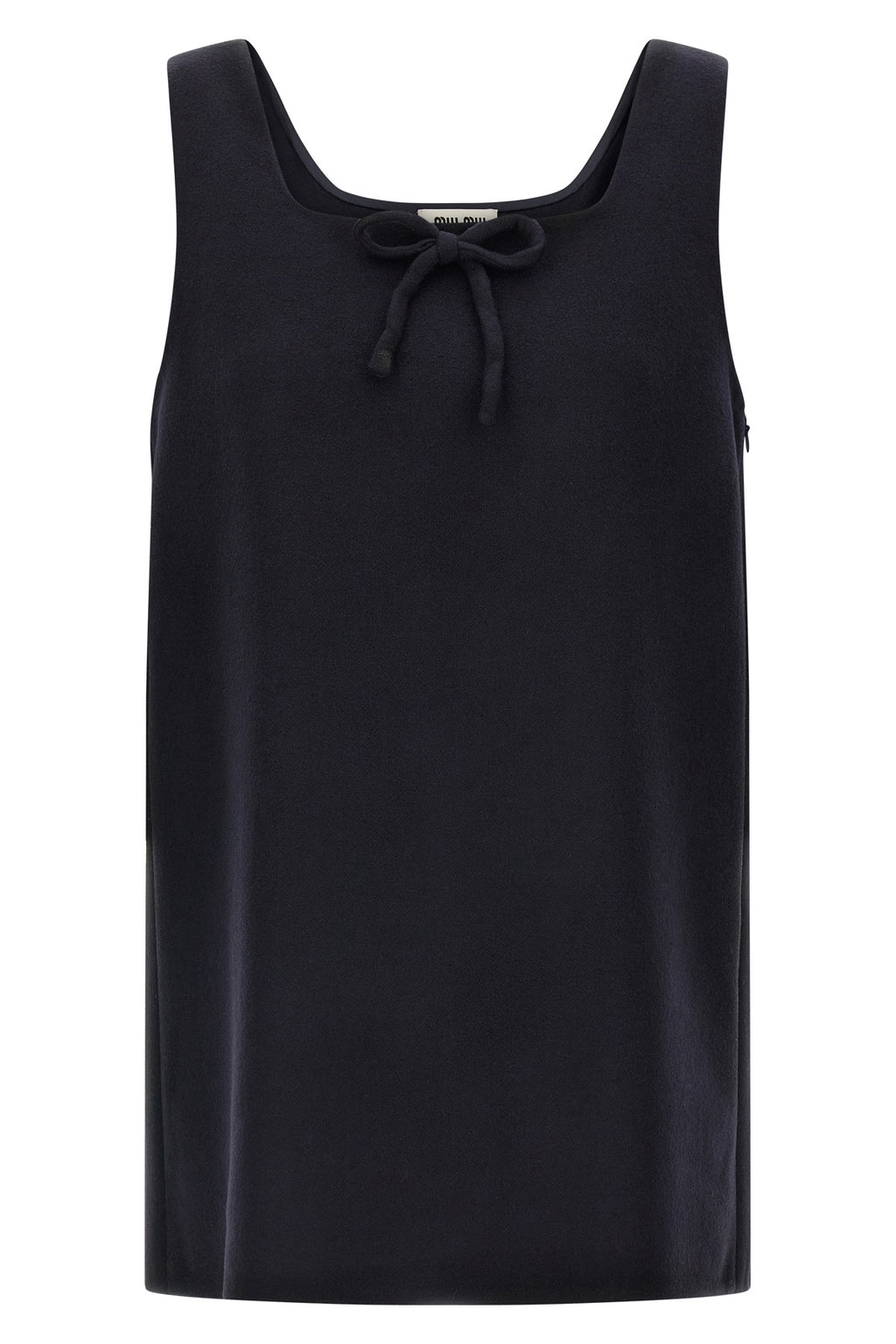 'Waxed Double Wool' dress