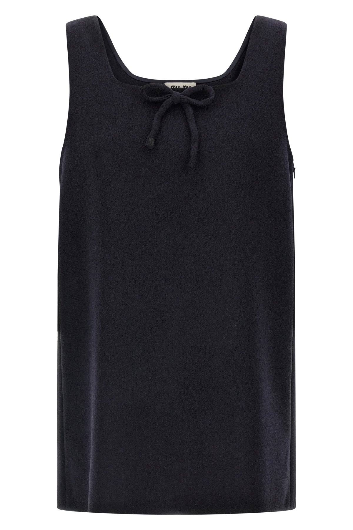 'Waxed Double Wool' dress