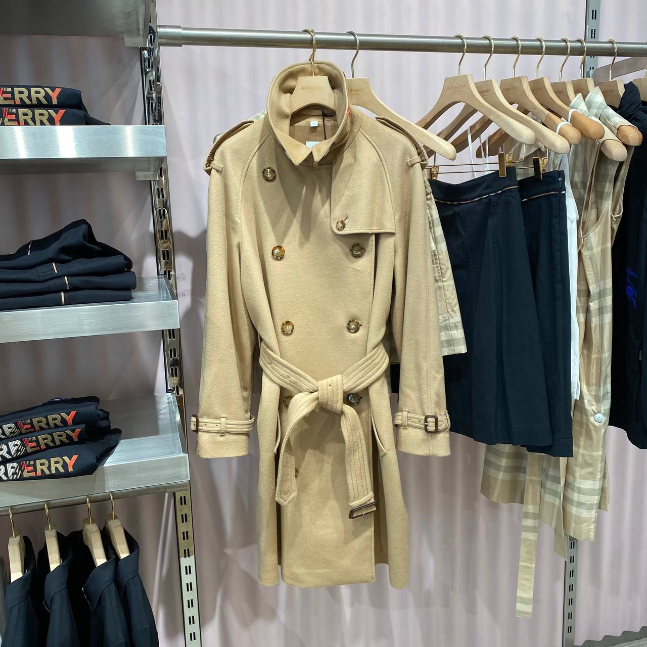 Wool Cashmere Trench Coat