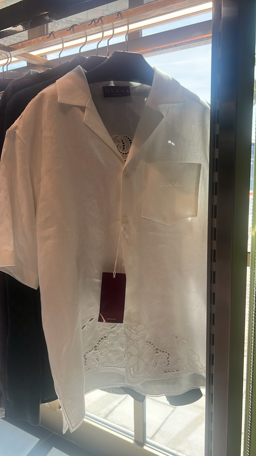 Embroidered Linen Bowling Shirt