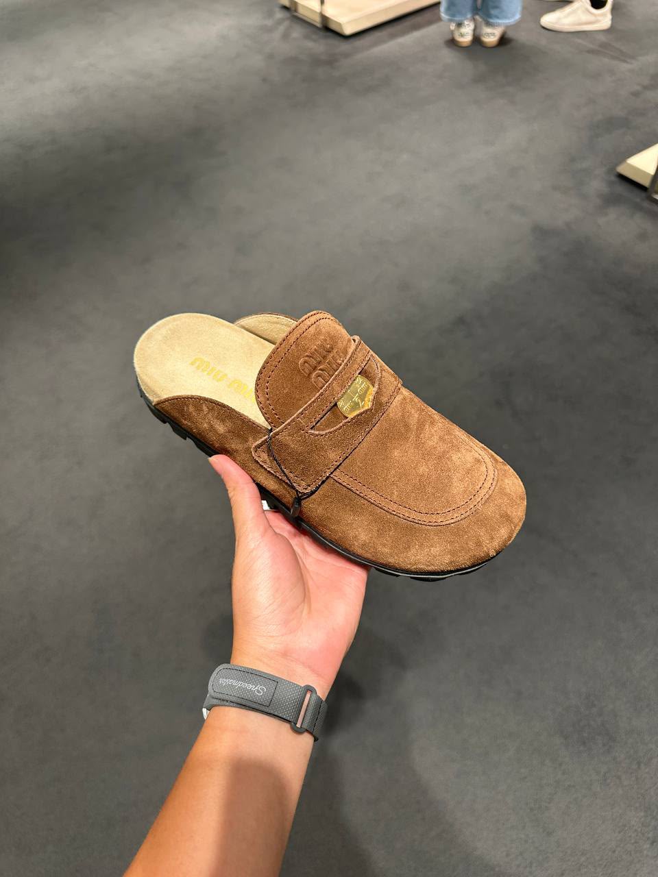 Suede Mules