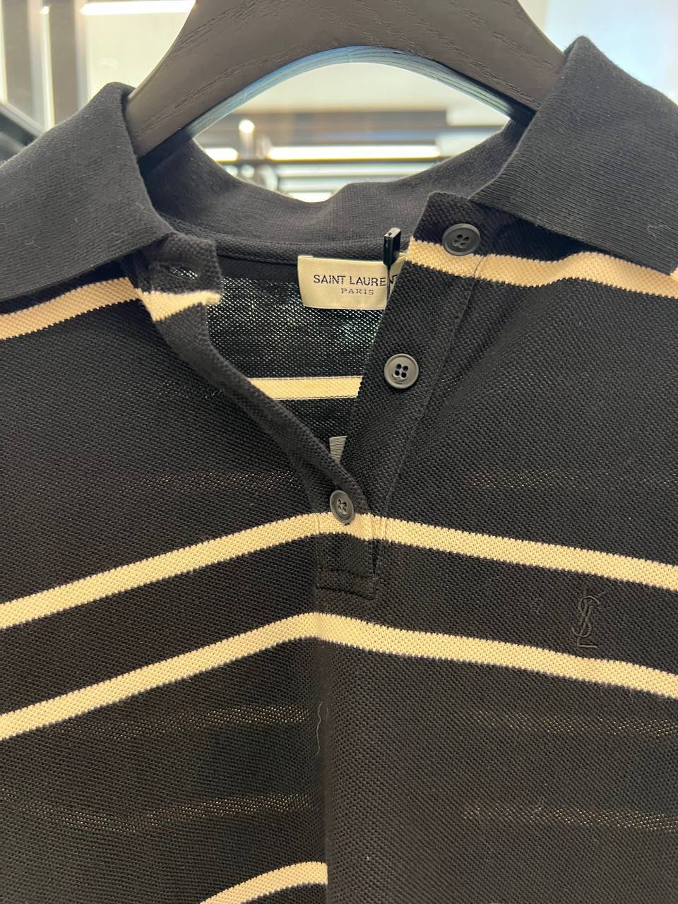 Striped Polo Shirt in Piqué