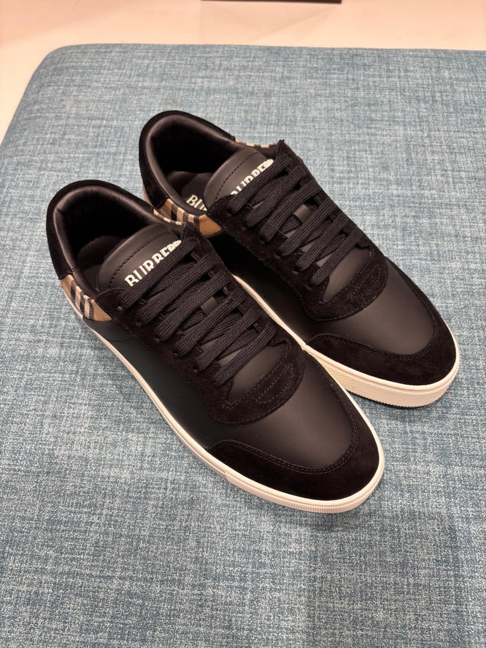 Larkhall Vintage Check Detail Sneakers