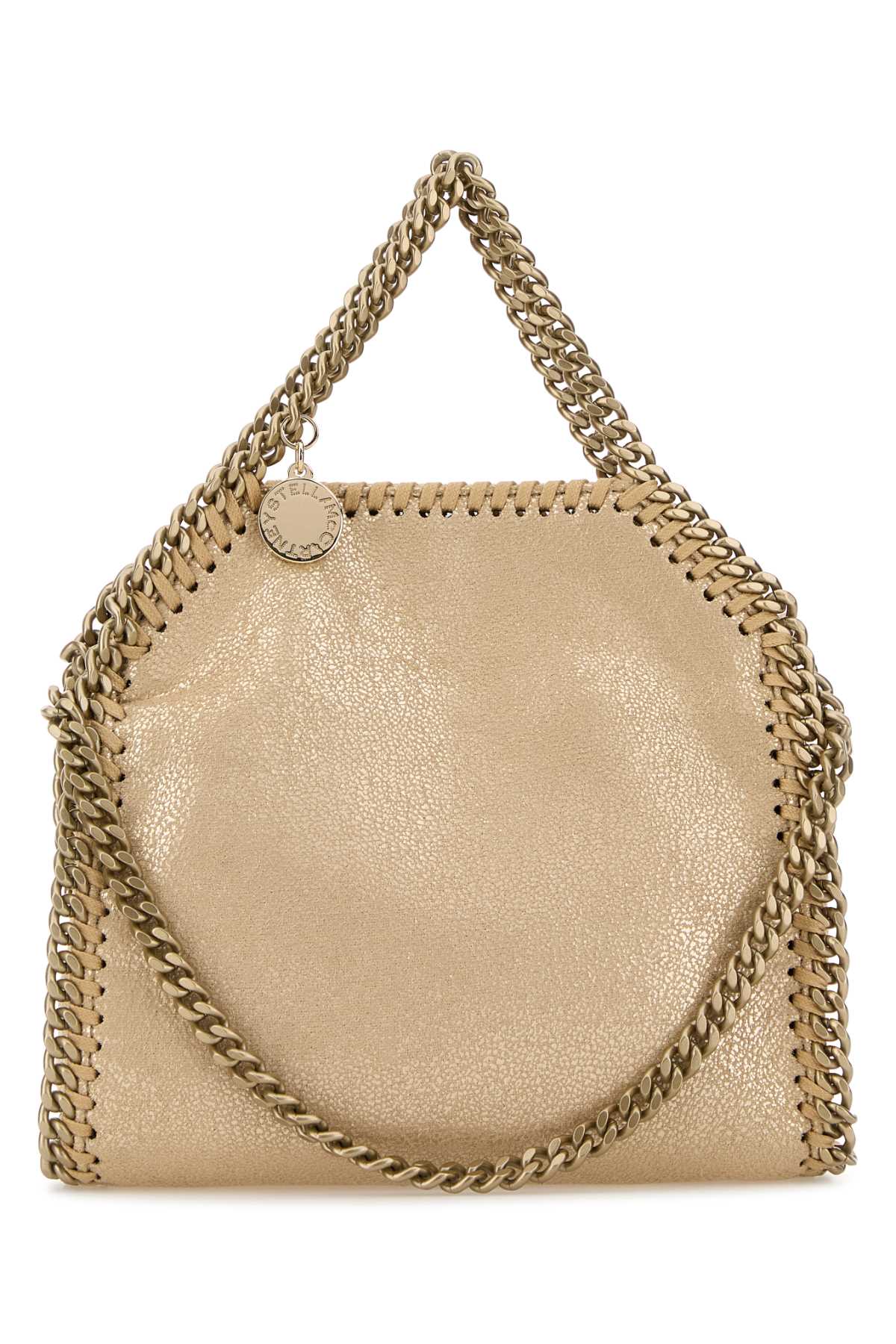 STELLA MCCARTNEY Falabella Tiny Bag Eco Shiny Dotted Chamois W/Tona For Women Exterior: 100% Fabric Lining: 100% Fabric Finishing: Enameled metal