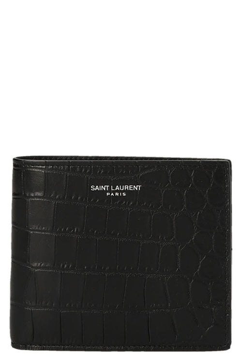 SAINT LAURENT 'Saint Laurent Paris East/West' wallet For Men 100% lamb leather (Ovis Aries)