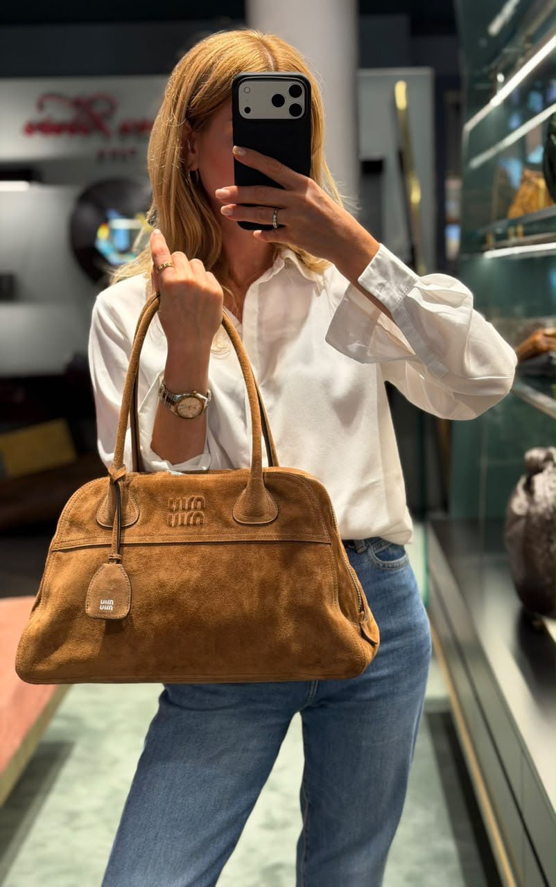 Suede Tote Bag