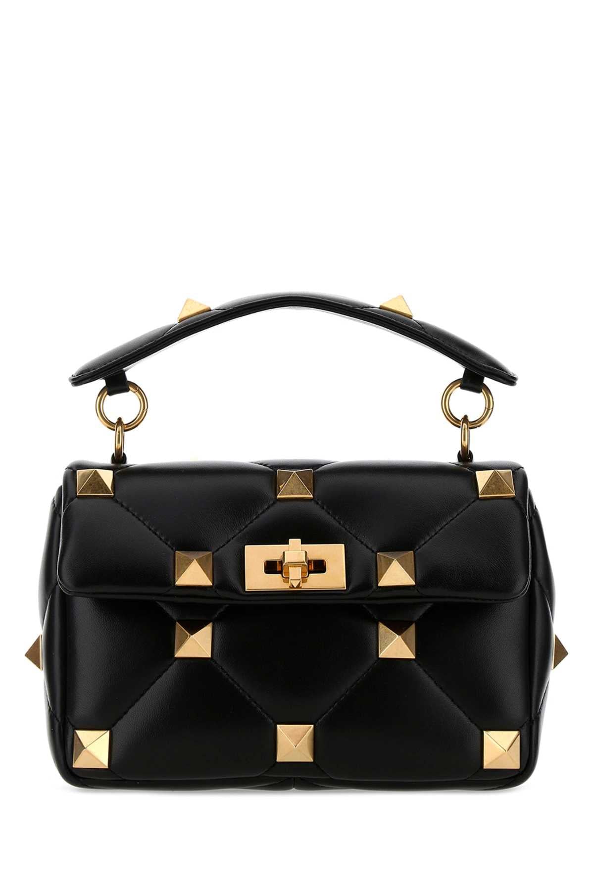 VALENTINO GARAVANI BORSA For Women Exterior: 100% Lamb Lining: 100% Nappa leather Finishing: Antiqued golden brass