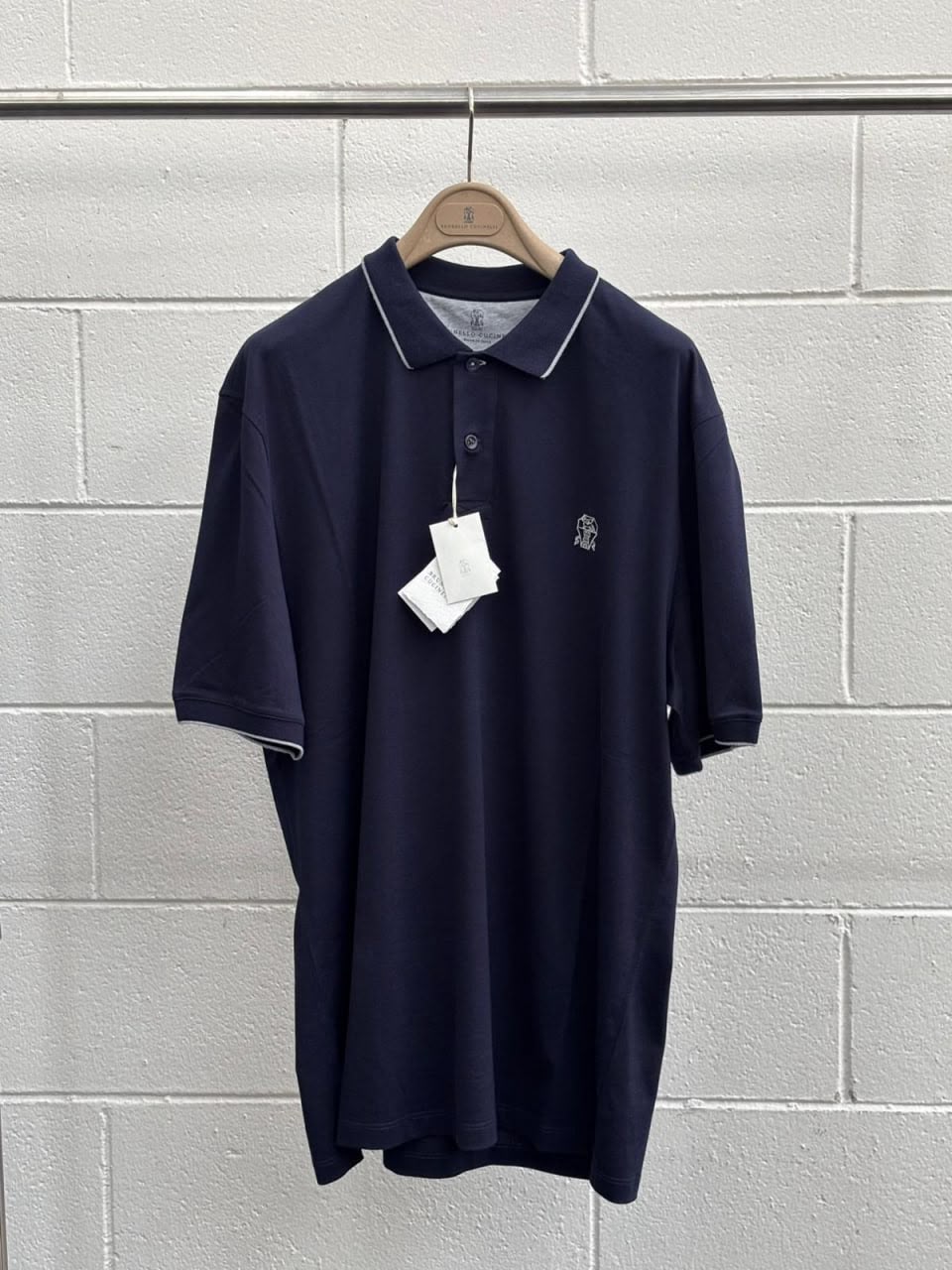 Cotton Piqué Polo Shirt with Contrast Tipping