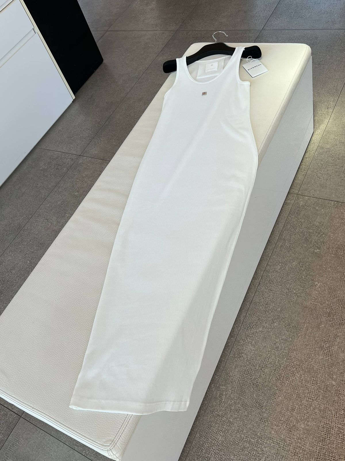 Ribbed Tank Dress in Cotton
