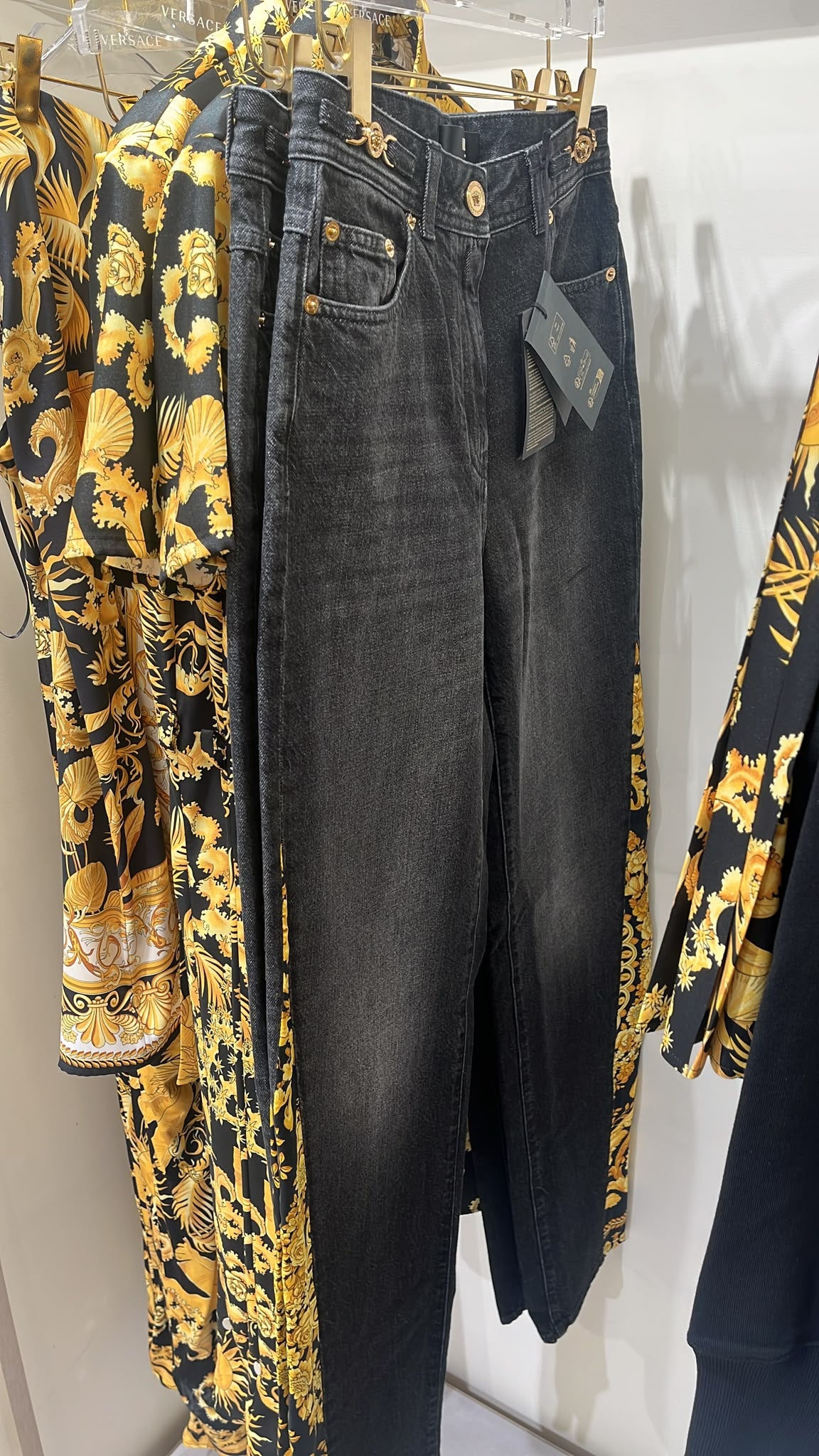 Medusa Hardware High-Rise Jeans