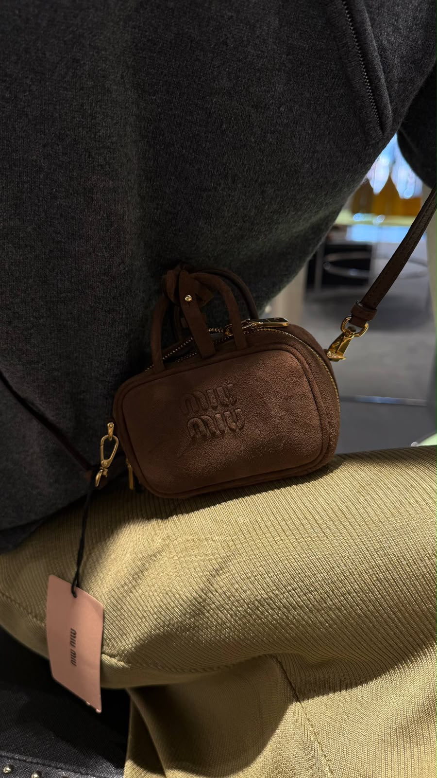 Suede Mini Bag