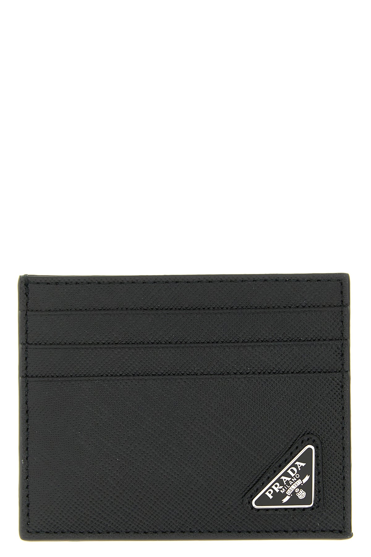 Logo leather card holder