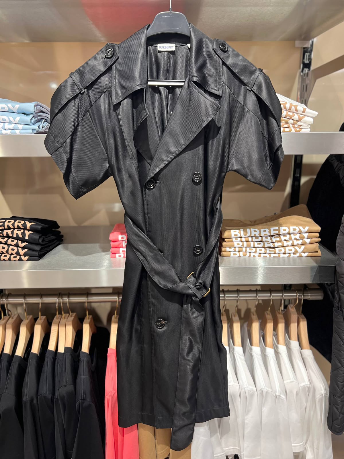 Short-Sleeve Trench Coat